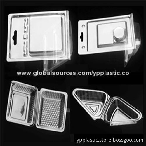 Clear thermoforming double clamshells pack